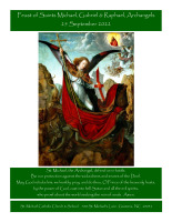 September 25th, 2022 - Feast of St. Michael