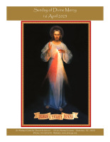 April 16th, 2023 - Divine Mercy Sunday