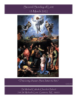 March 13th, 2022 - Second Sunday of Lent