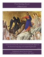 March 6th, 2022 - First Sunday of Lent