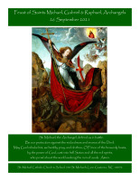 September 26th, 2021 - Feast of the Archangels